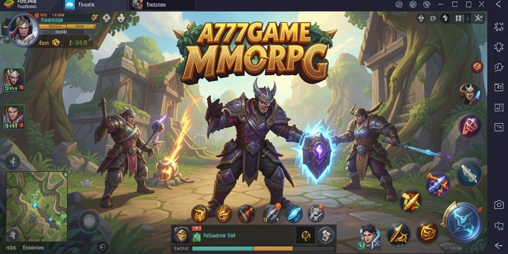 Tampilan gameplay epik A777GAME dengan aksi seru dan karakter unik.
