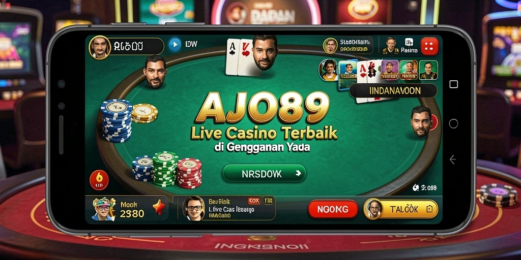Tampilan gameplay menarik di AJO89 dengan dealer langsung dan pengalaman kasino nyata.
