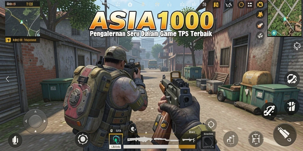 Tampilan gameplay ASIA100 yang mendebarkan dengan aksi TPS intens.