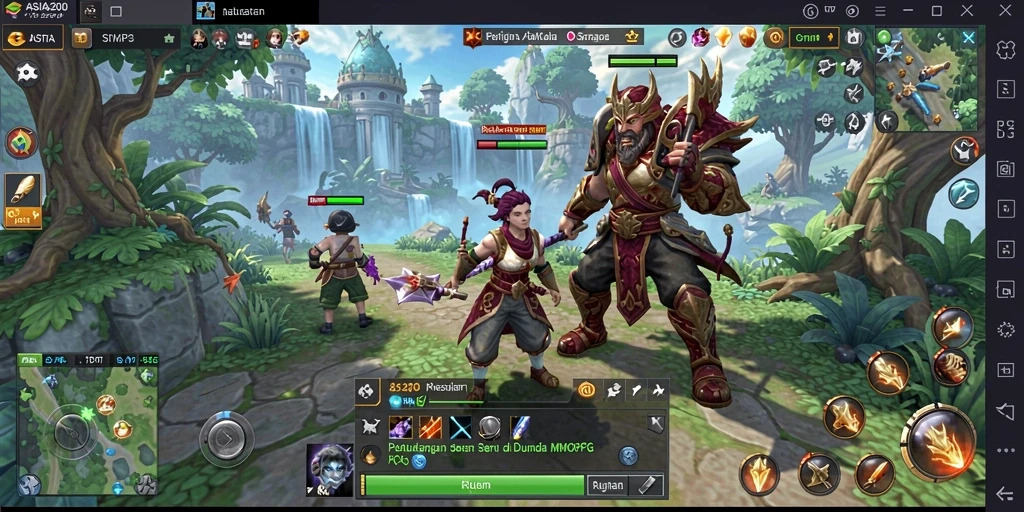 Menampilkan gameplay menawan dan aksi seru dalam ASIA200, RPG MMORPG yang menantang.