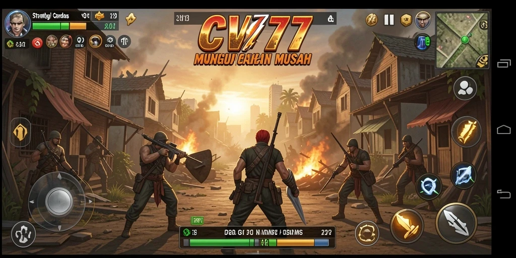 Tampilan gameplay seru yang menegangkan di CV777.