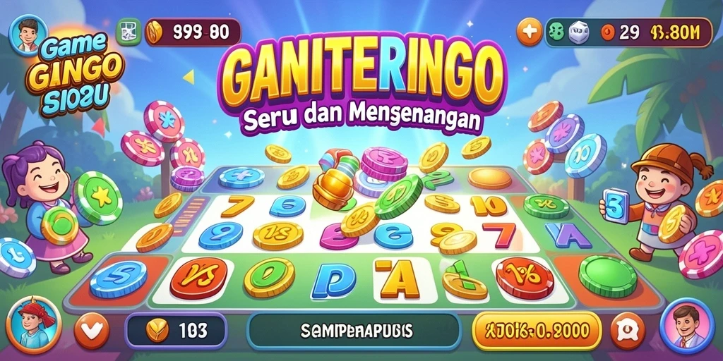 Tampilan utama permainan Bingo HOKITERUS88 yang menarik dan seru.
