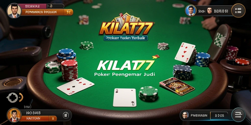 Screenshot gameplay KILAT77 menampilkan aksi seru permainan Poker.