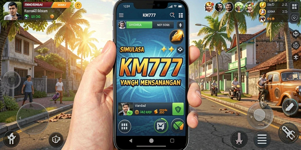 Gameplay menarik dari KM777 dengan simulasi kehidupan yang interaktif.