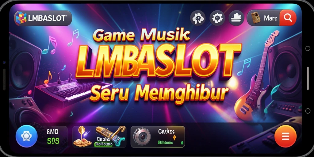 Tampilan gameplay LMBASLOT yang menarik saat bermain musik.
