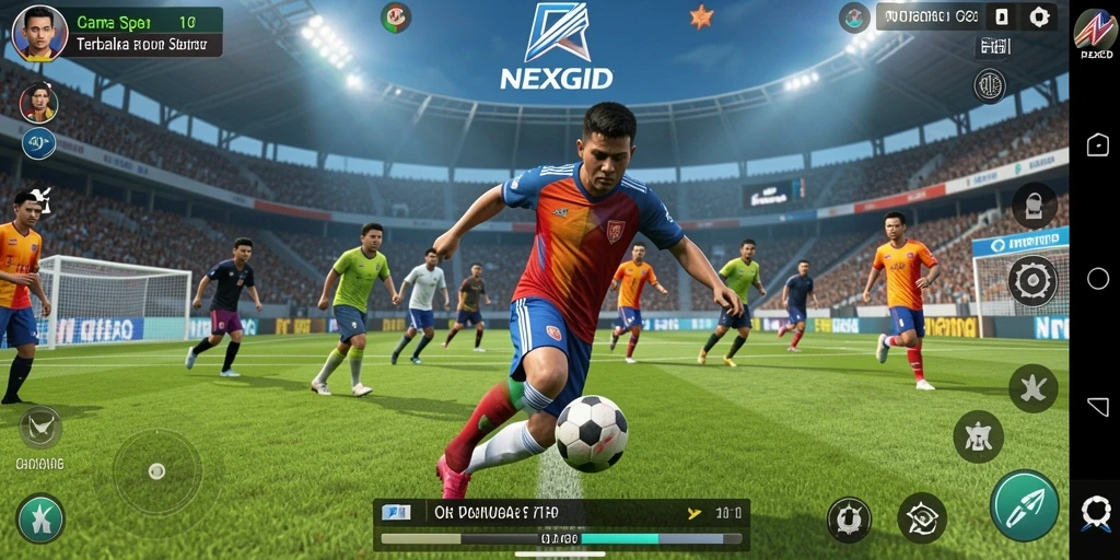 Tampilan game NEXGID menampilkan aksi seru pertarungan olahraga.