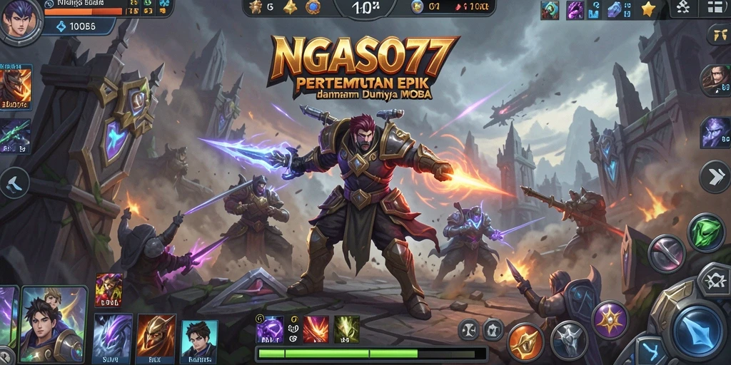 Gameplay seru dengan karakter MOBA yang beragam.