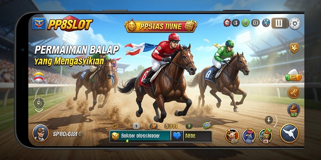 Tampilan gameplay PP8SLOT yang seru dalam balapan cepat.