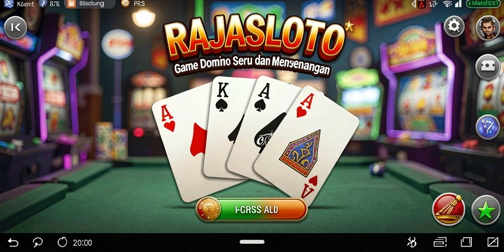 Tampilan gameplay RAJASLOTO yang menarik dengan grafis memukau.