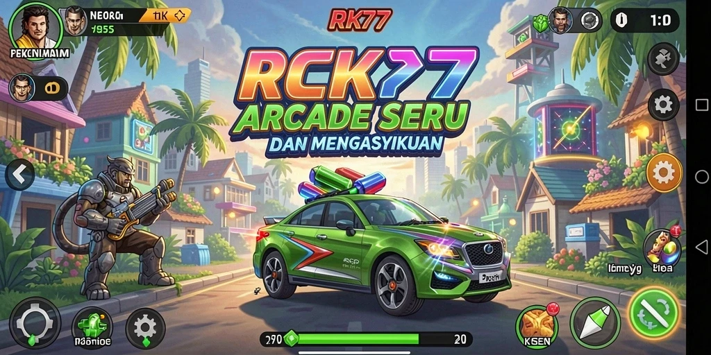 Tampilan gameplay RK77 yang dinamis dan seru.
