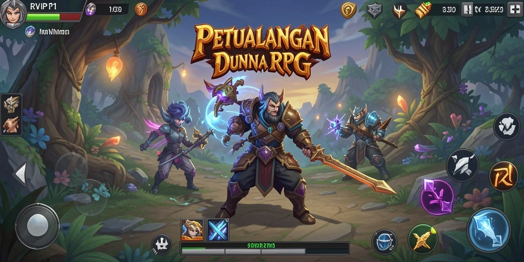 Tampilan screenshot RVIP1 yang menampilkan aksi seru dalam petualangan RPG.