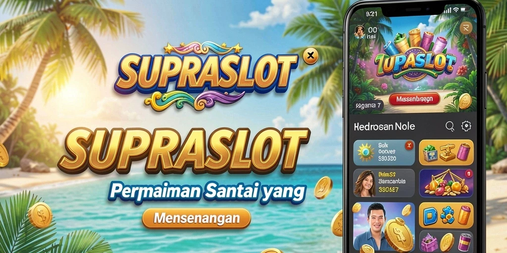 Menampilkan gameplay SUPRASLOT yang seru dan menarik.