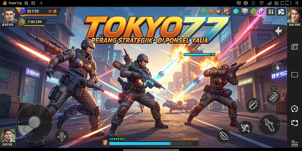Tampilan permainan TOKYO77 yang menegangkan dalam aksi strategis.