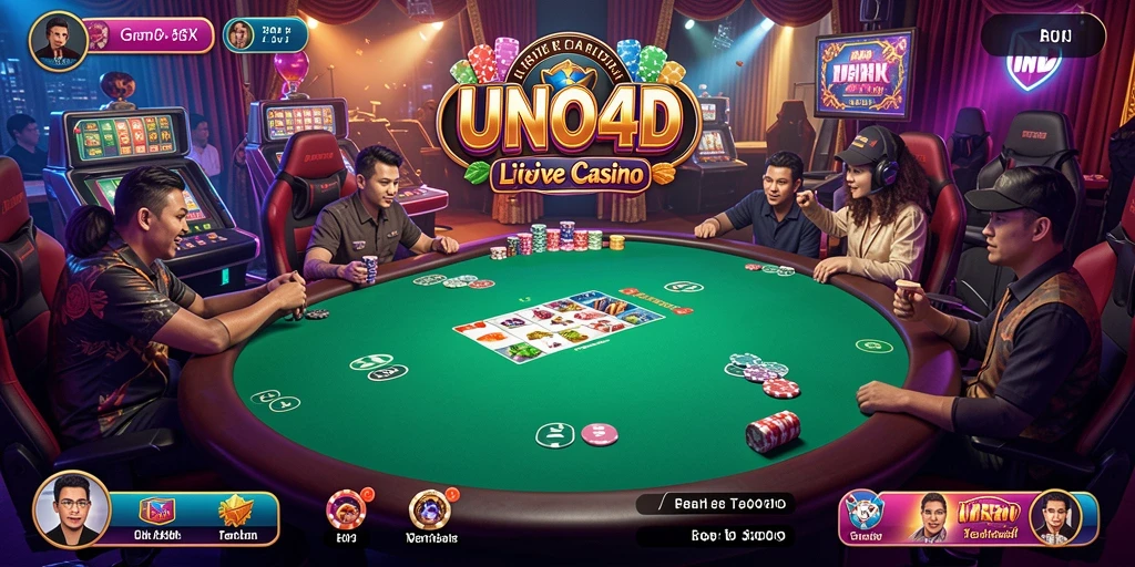 Gameplay Live Casino yang mendebarkan di UNO4D.