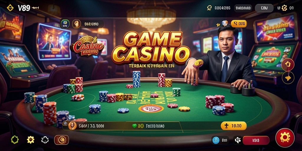 Tampilan menarik gameplay Live Casino V89 dengan dealer langsung.