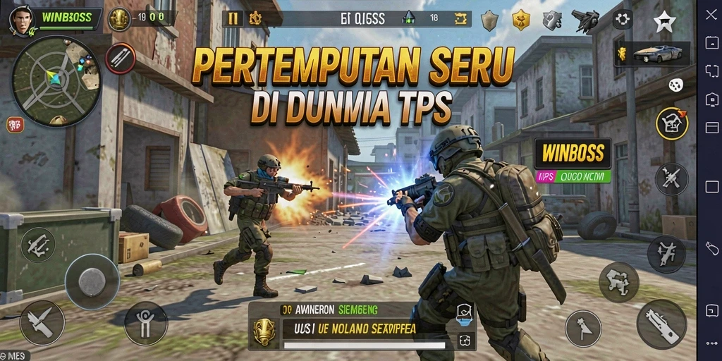 Menampilkan aksi seru di battlefield WINBOSS.