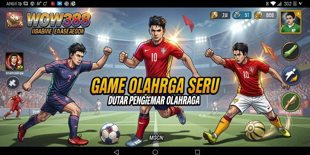 Tampilan seru gameplay WOW388 dengan berbagai olahraga.