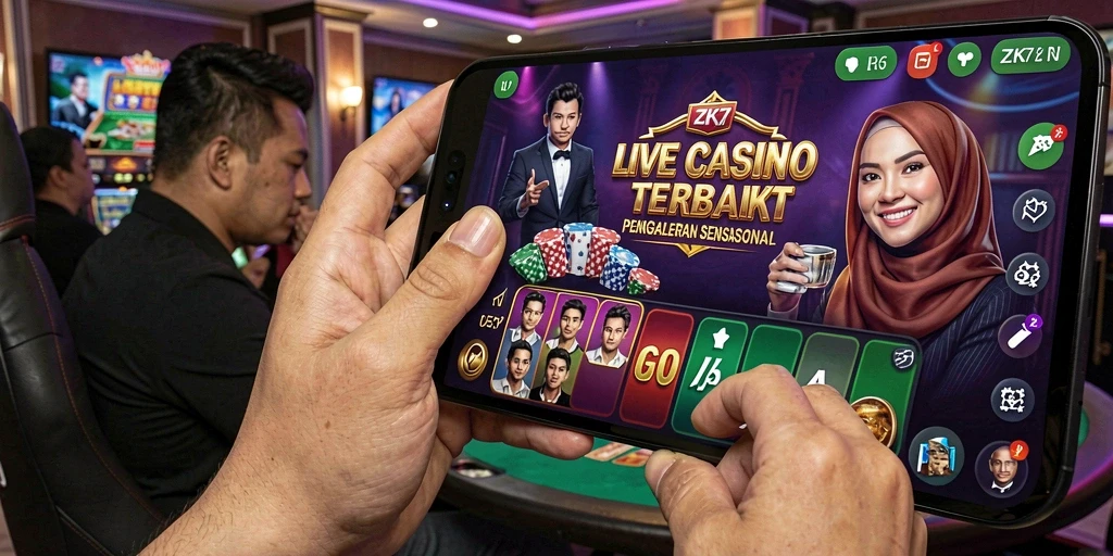 Gameplay langsung ZK7 yang menarik dengan dealer profesional dan suasana kasino yang nyata.
